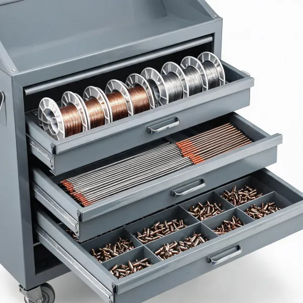Welding consumables drawer